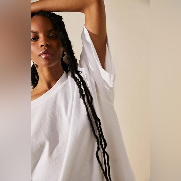 SOLD!! NEW Free People Essential Extreme Tee Mini | IVORY - Picture 3 of 4